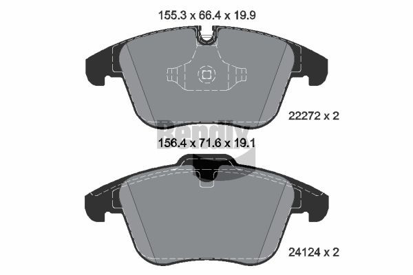 BENDIX Braking BPD1881: Piduriklotsid