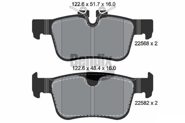BENDIX Braking BPD1898: Piduriklotsid
