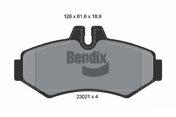 BENDIX Braking BPD1905: Piduriklotsid
