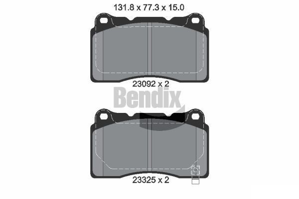 BENDIX Braking BPD1919: Piduriklotsid