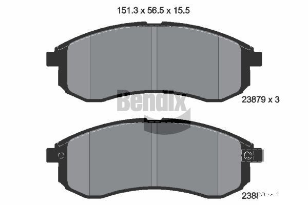 BENDIX Braking BPD2060: Piduriklotsid