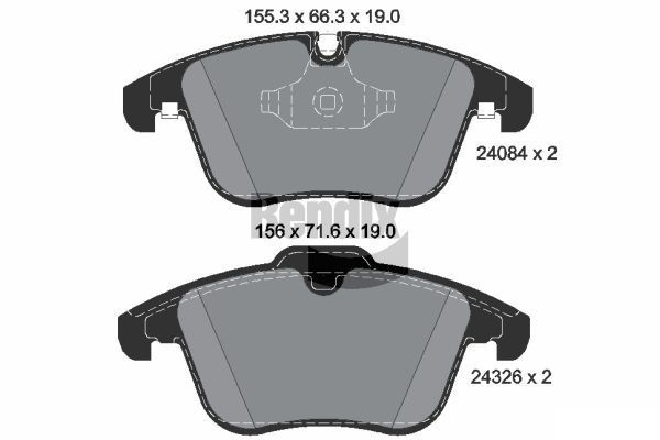 BENDIX Braking BPD2092: Piduriklotsid