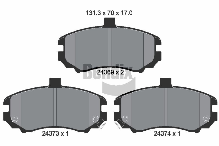 BENDIX Braking BPD2142: Plăcuțe de frână
