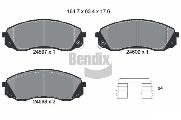 BENDIX Braking BPD2175: Bremžu kluči ar piederumiem
