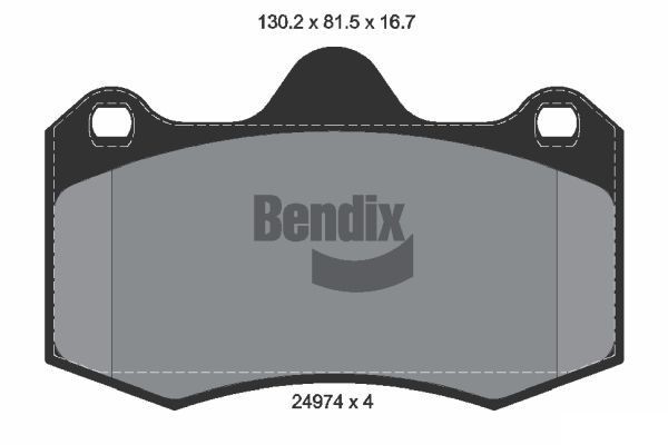 BENDIX Braking BPD2211: Piduriklotsid