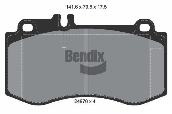BENDIX Braking BPD2212: Plăcuțe de frână