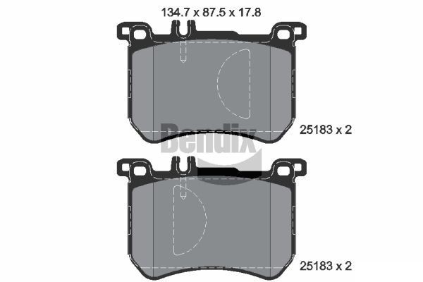 BENDIX Braking BPD2231: Piduriklotsid