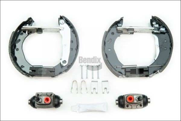 BENDIX Braking BXK1047: Piduriklotside komplekt Shoe Kit Pro koos rattapiduri silindriga, koos paigalduselemendiga
