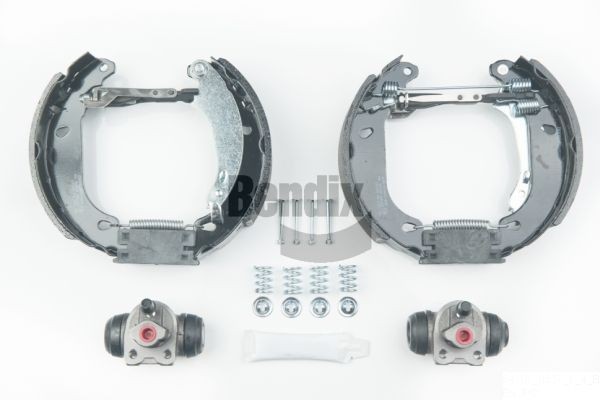 BENDIX Braking BXK1108: Set saboti frana Shoe Kit Pro cu cilindru receptor frâna, cu element de ajustare