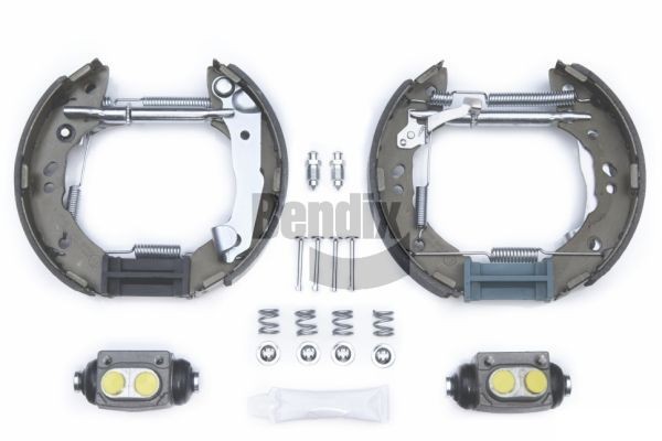 BENDIX Braking BXK1130: Piduriklotside komplekt Shoe Kit Pro koos rattapiduri silindriga, koos paigalduselemendiga