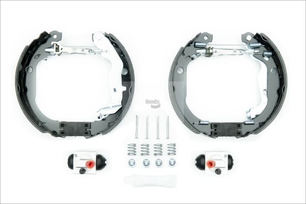 BENDIX Braking BXK1299: Set saboti frana Shoe Kit Pro cu cilindru receptor frâna, cu element de ajustare