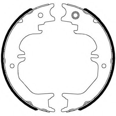 SAKURA S6023729: Piduriklotside komplekt Tagasild, 228,6mm