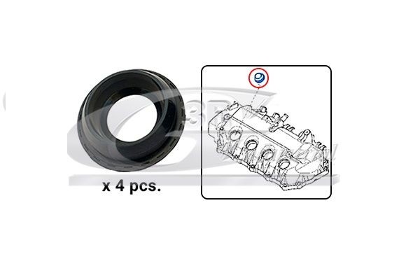 3RG 82681: Set garnituri, Capac supape