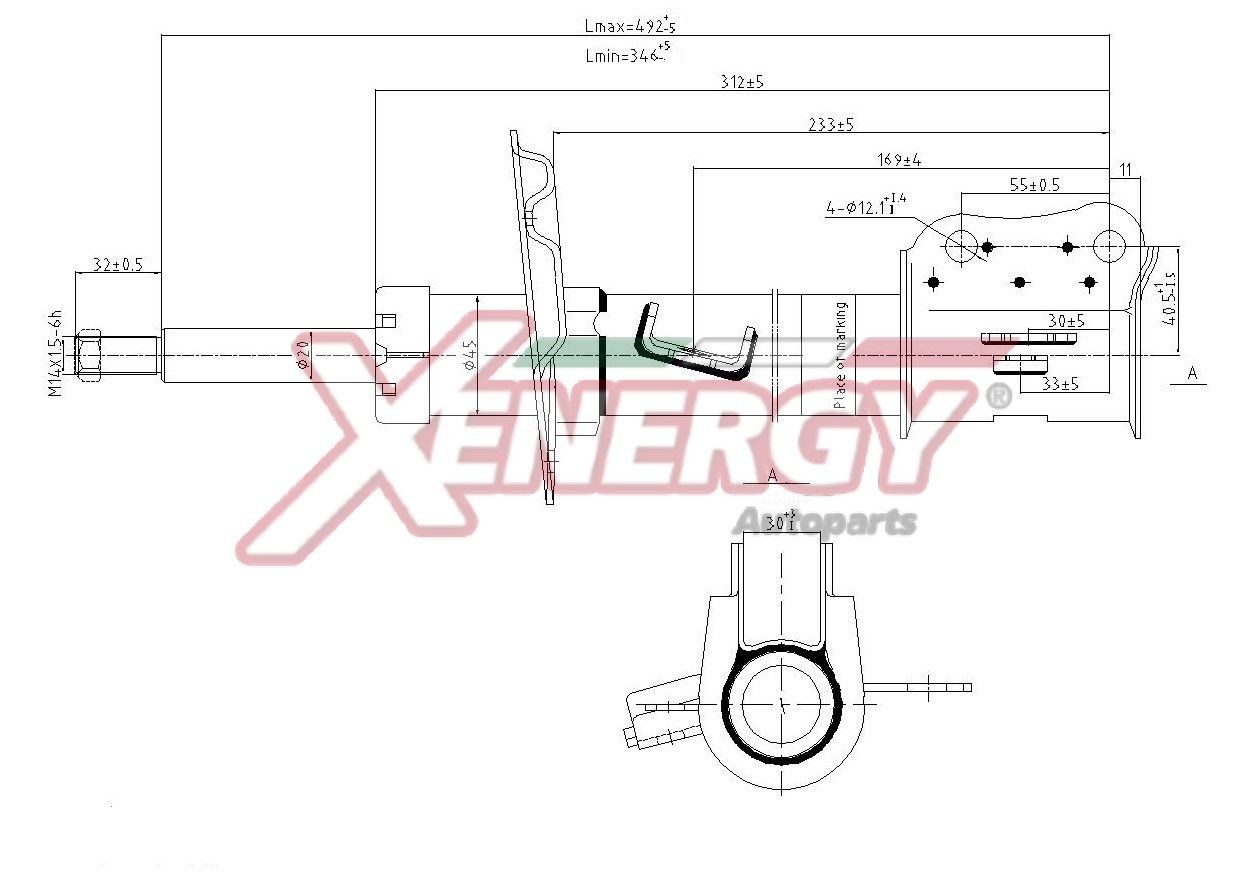 AP XENERGY X0079333: Amort Tagasild, Gaasirõhk, Vedruamort