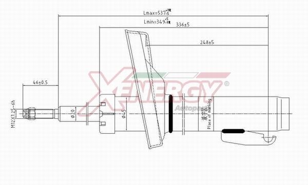 AP XENERGY X835333: Amortisseur Essieu avant, Pression de gaz, Jambe de suspension