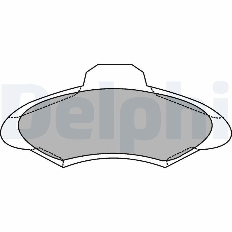 DELPHI LP1139: Plăcuțe de frână fara accesorii, cu tabla anti scartait