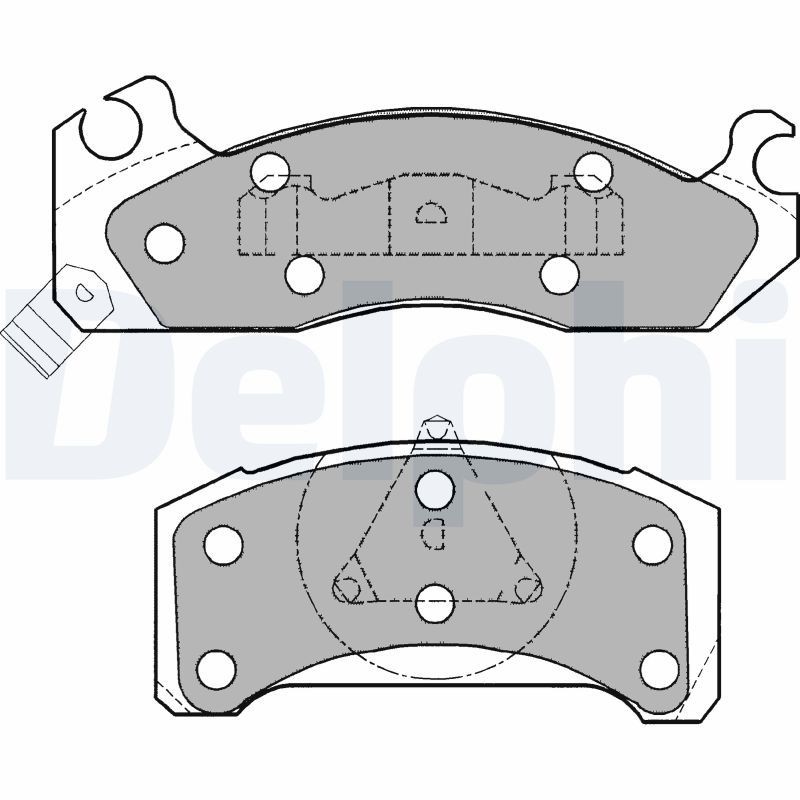 DELPHI LP1260: Kit pastiglie freni senza accessori