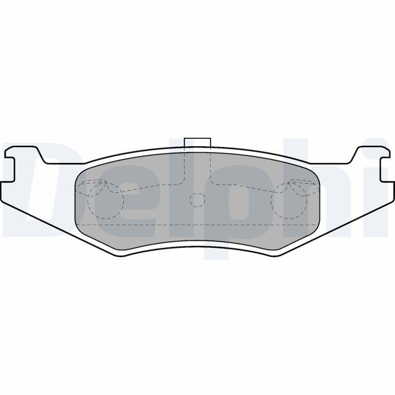 DELPHI LP1520: Kit pastiglie freni senza accessori