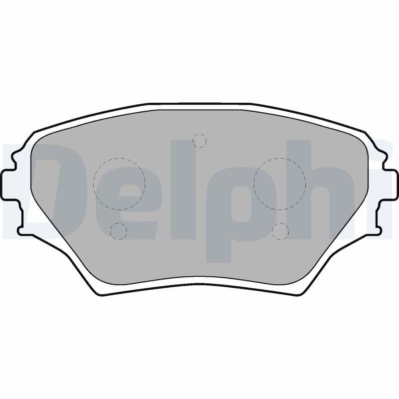 DELPHI LP1632: Plăcuțe de frână fara accesorii, cu tabla anti scartait