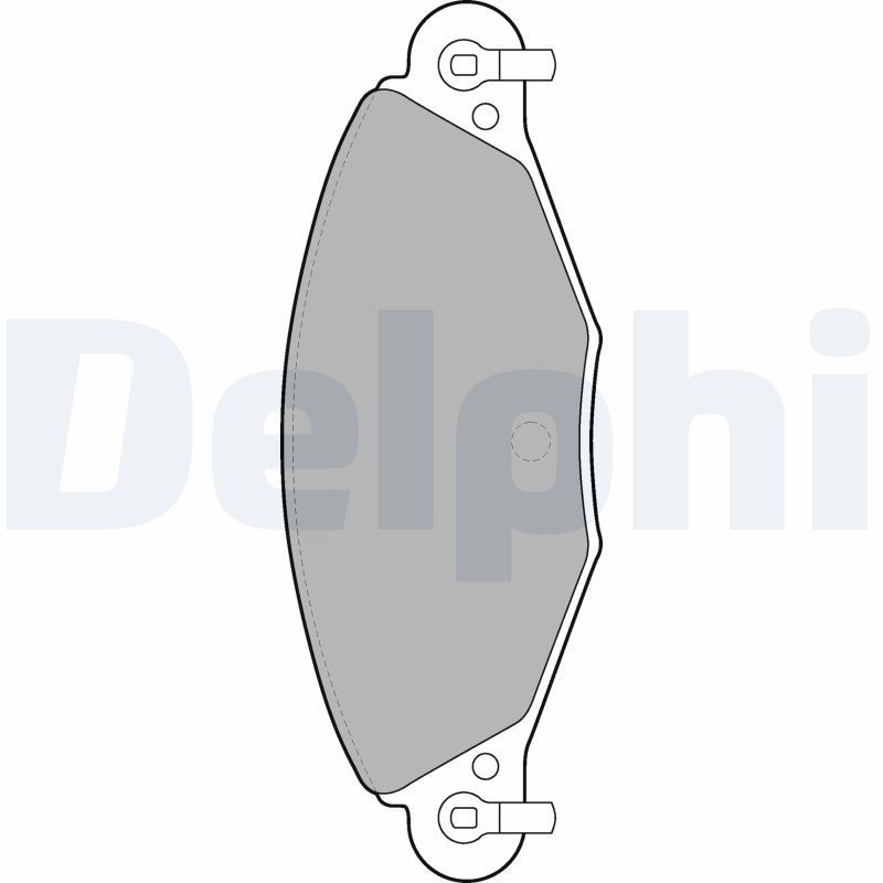 DELPHI LP1655: Kit pastiglie freni con accessori, con lamierino anticigolío