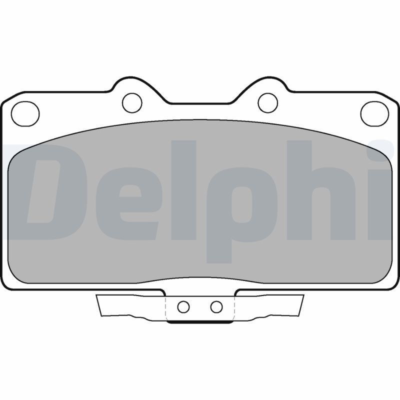 DELPHI LP1662 Bremsbeläge ohne Zubehör
