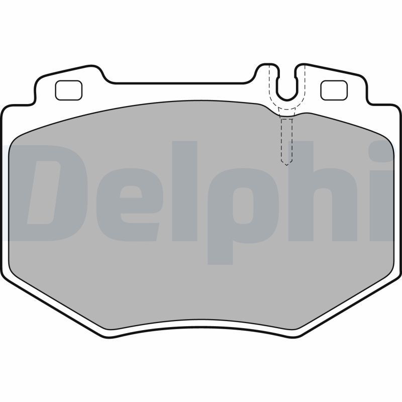 DELPHI LP1851: Piduriklotsid ilma lisavarustuseta, koos kokkusurumisvastase plekiga
