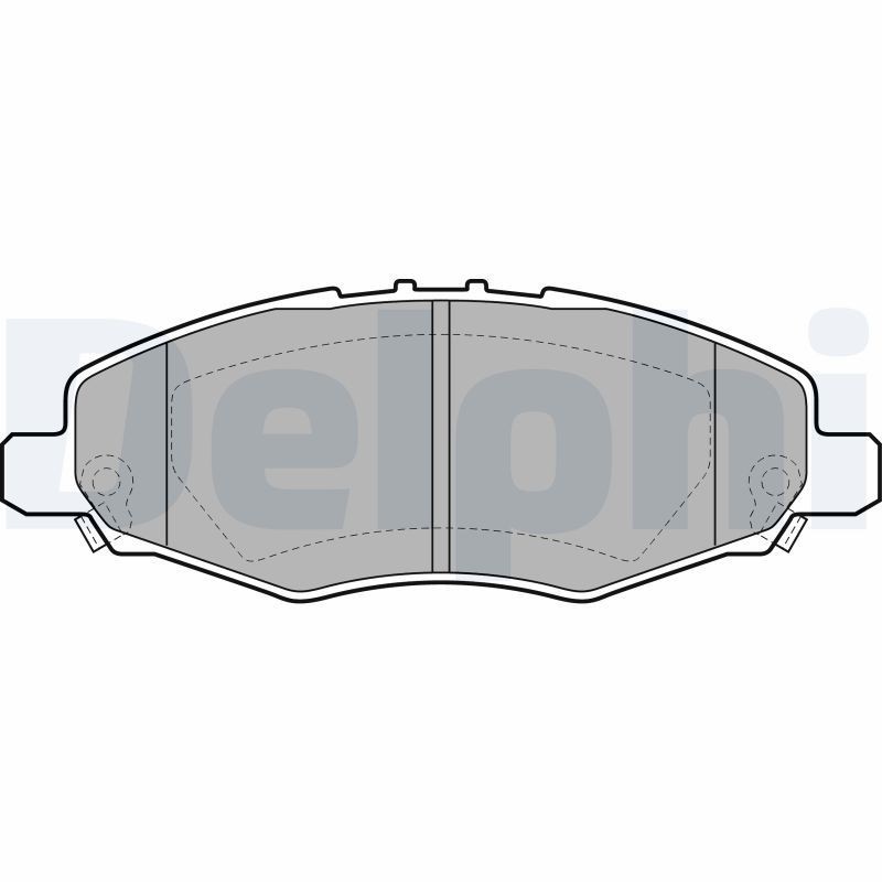 DELPHI LP2059: Plăcuțe de frână fara accesorii, cu tabla anti scartait