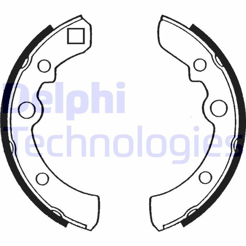 DELPHI LS1132: Kit ganasce freni