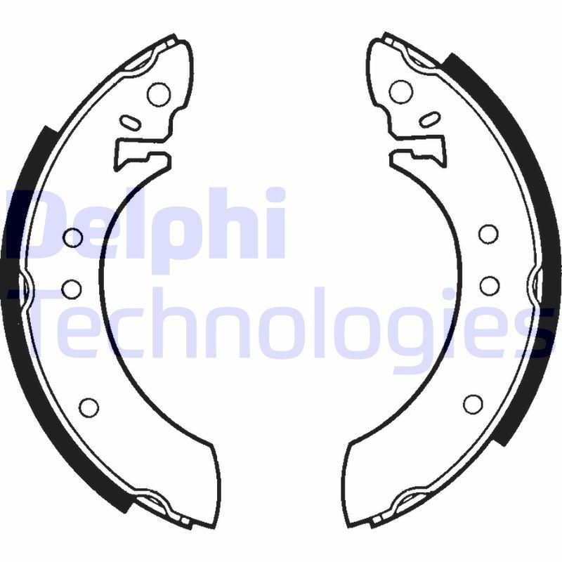 DELPHI LS1234: Sada brzdových čeľustí