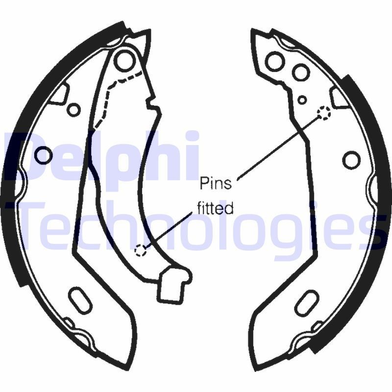 DELPHI LS1250: Piduriklotside komplekt