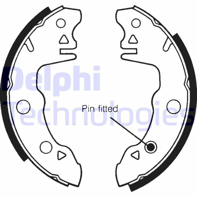 DELPHI LS1259: Piduriklotside komplekt