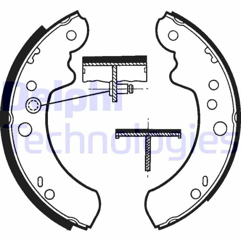 DELPHI LS1313: Piduriklotside komplekt