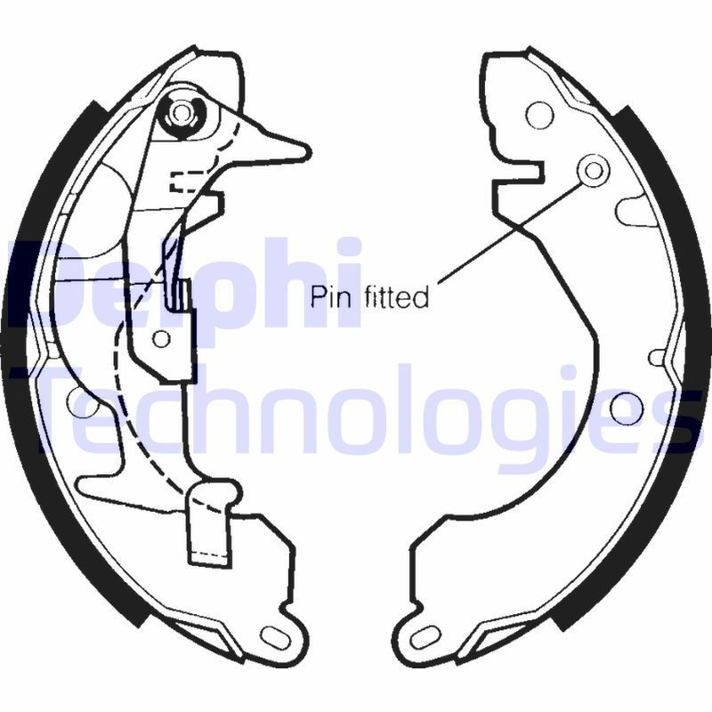 DELPHI LS1343: Piduriklotside komplekt