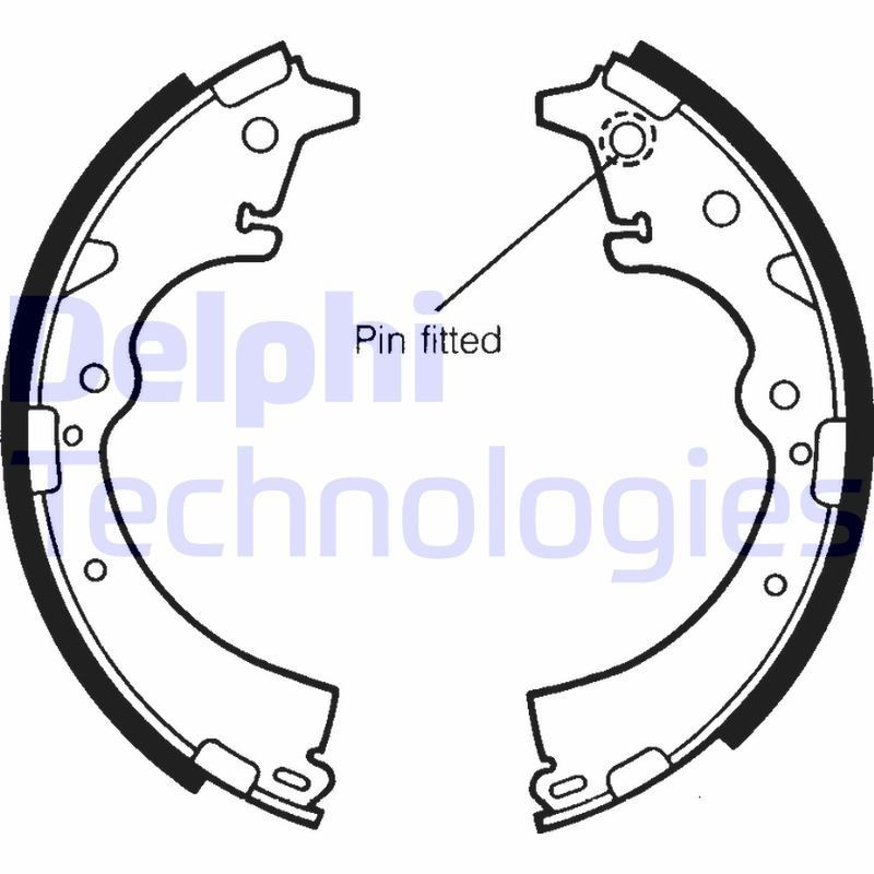DELPHI LS1357: Piduriklotside komplekt