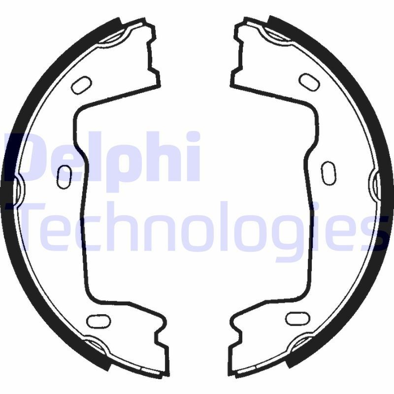 DELPHI LS1381: Σετ σιαγόνων φρένων, χειρόφρενο