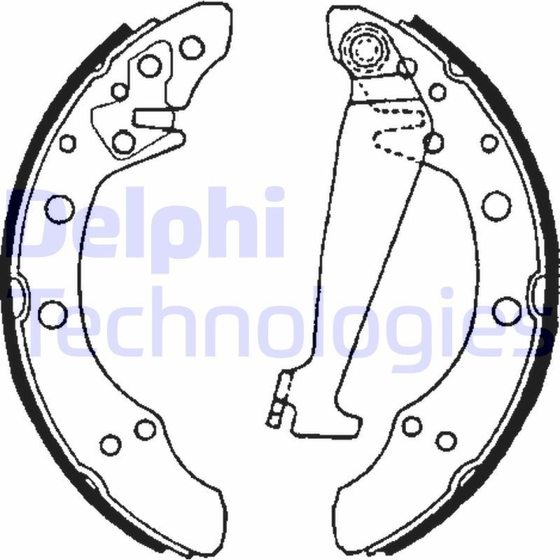 DELPHI LS1625: Piduriklotside komplekt