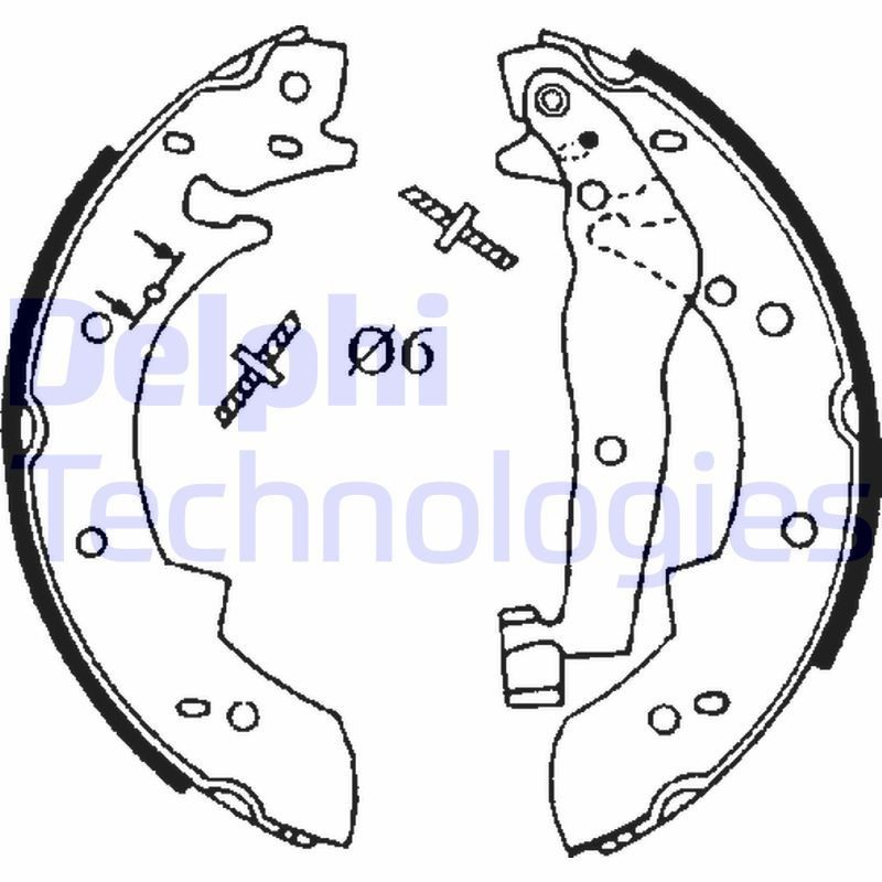 DELPHI LS1633: Piduriklotside komplekt