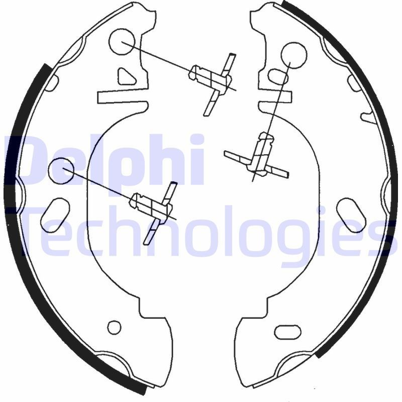 DELPHI LS1700: Piduriklotside komplekt