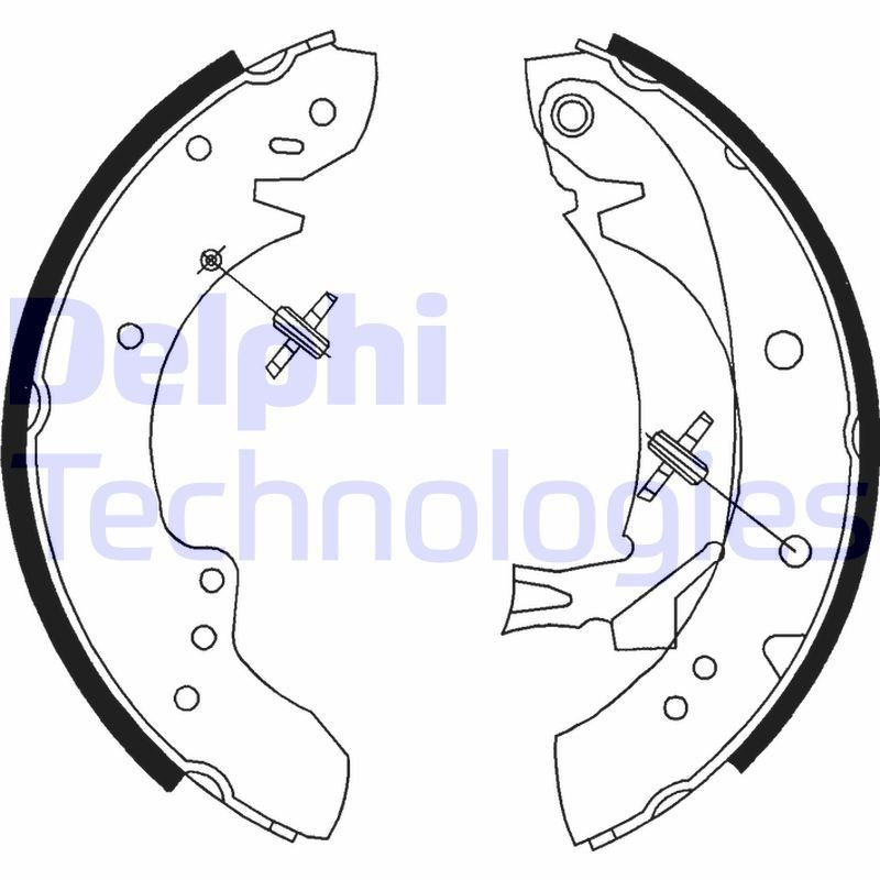 DELPHI LS1712: Piduriklotside komplekt
