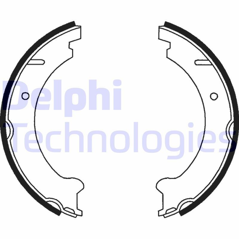 DELPHI LS1781: Piduriklotside komplekt, seisupidur