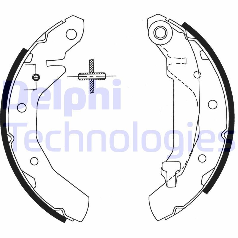 DELPHI LS1822: Set saboti frana