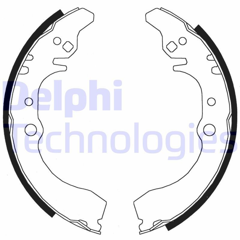 DELPHI LS1823: Stabdžių trinkelių komplektas