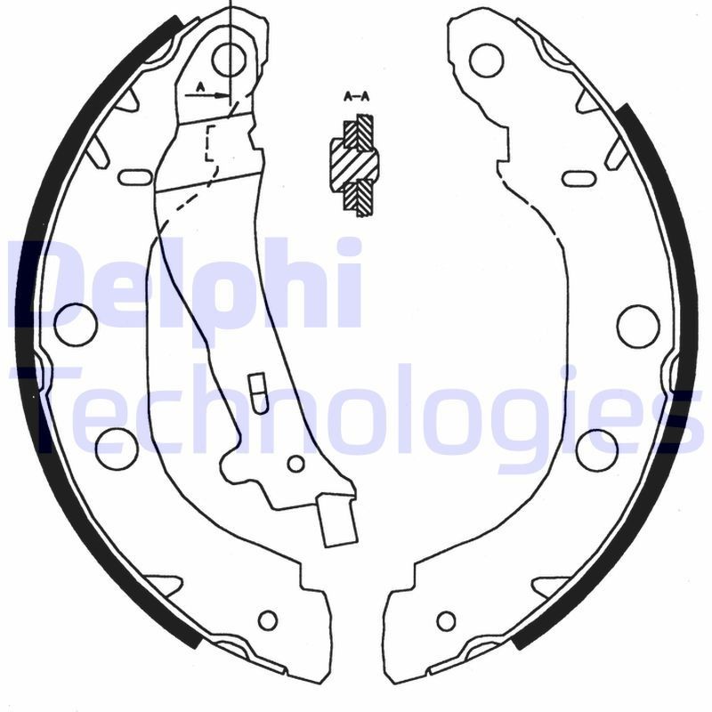 DELPHI LS1828: Piduriklotside komplekt