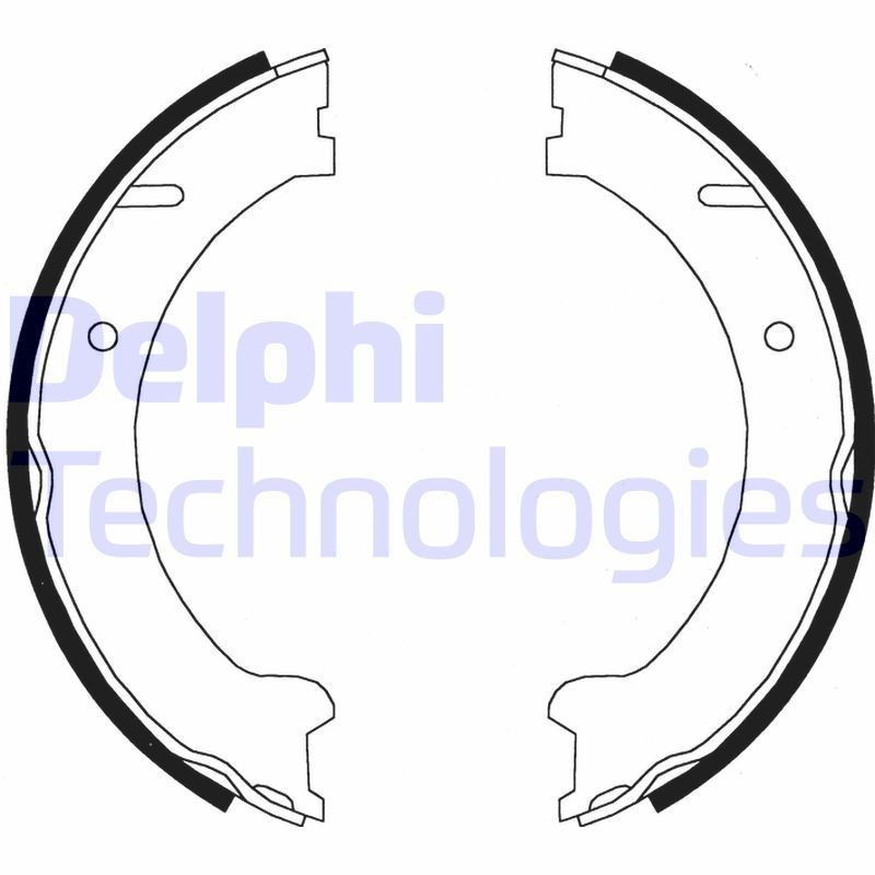 DELPHI LS1832: Piduriklotside komplekt, seisupidur