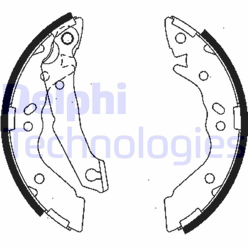 DELPHI LS1836: Piduriklotside komplekt
