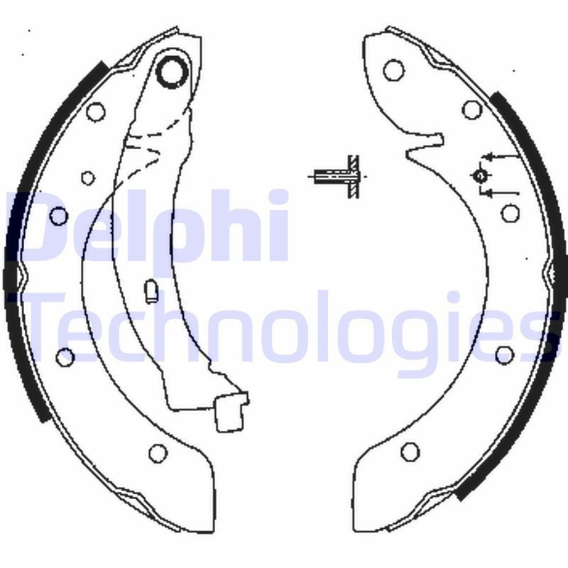 DELPHI LS1838: Piduriklotside komplekt