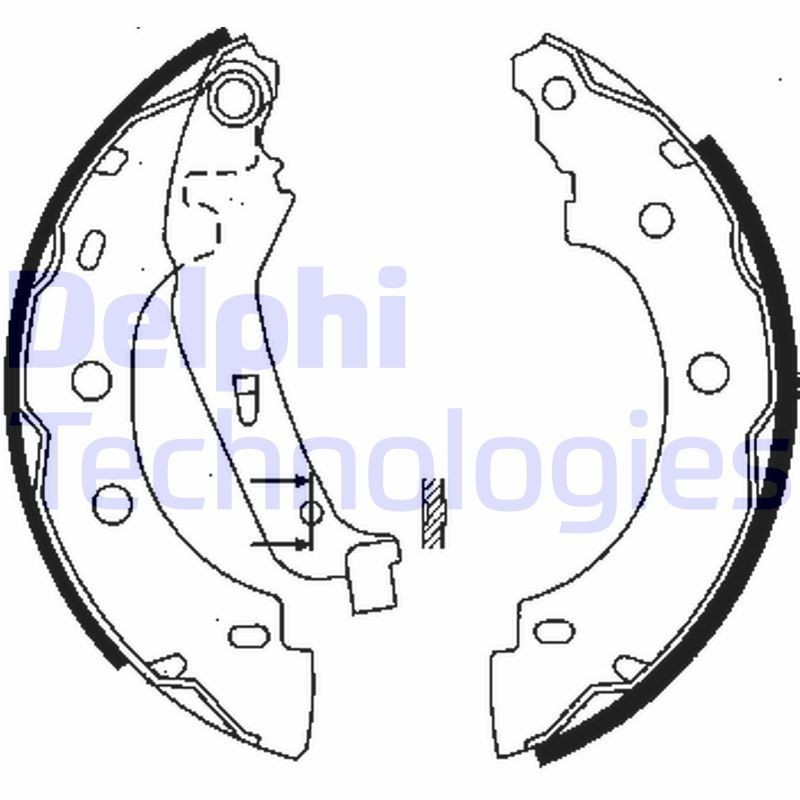 DELPHI LS1842: Set saboti frana