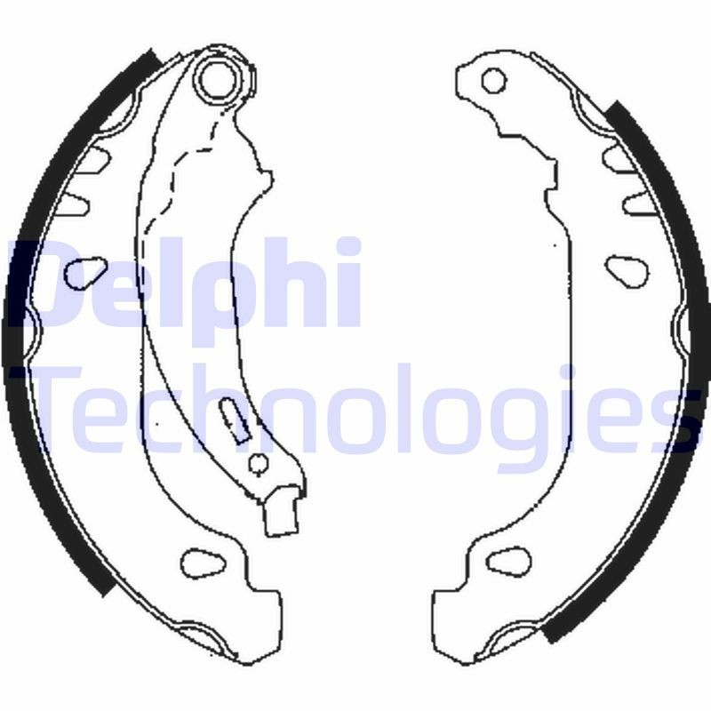DELPHI LS1844: Piduriklotside komplekt