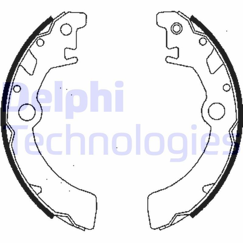 DELPHI LS1846: Sada brzdových čeľustí