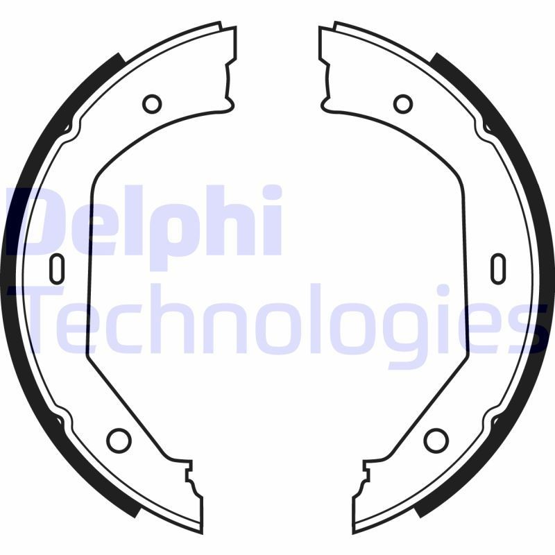 DELPHI LS1857: Piduriklotside komplekt, seisupidur